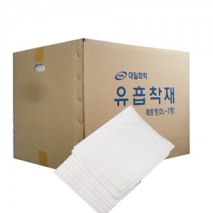 DL-S형 매트형 유흡착재(PAD-S 유흡착포 5T×500mm×400mm :60매) 5kg