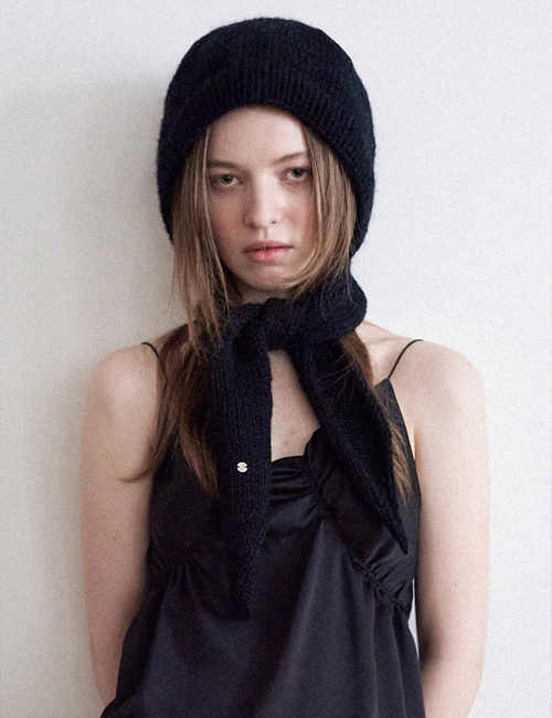 Cashmere Angora Balaclava Muffler Slowslowly