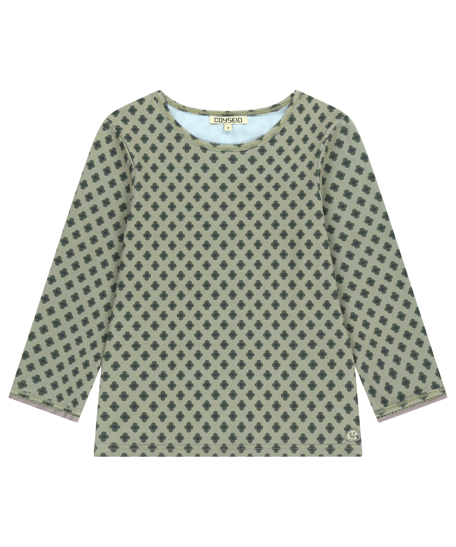 FLOWER CAPRI SLEEVE LIGHT KHAKI