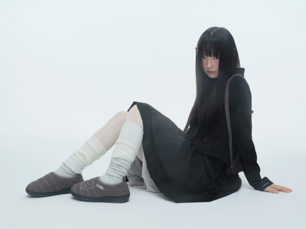 COYSEIO X SUBU ANGEL WING PADDING SHOES CHARCOAL - coyseio