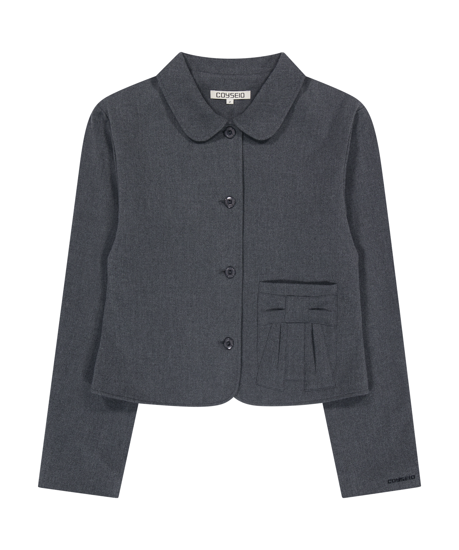 豊富な商品から JACKET RIBBON GREY coyseio - ジャケット・アウター