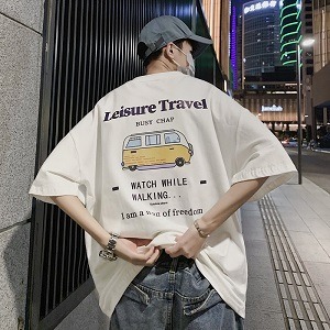 TRAVEL 프린팅 오버 반팔티 MH605