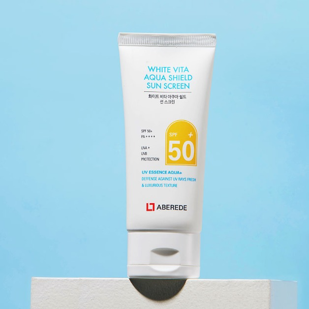 아베르데 미백 수분 선크림!  WHITE VITA AQUA SHIELD SUN SCREEN