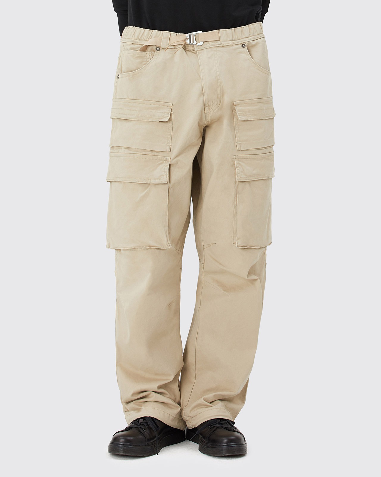 [REFURBISHED SALE] BELTED CARGO PANTS_SAND