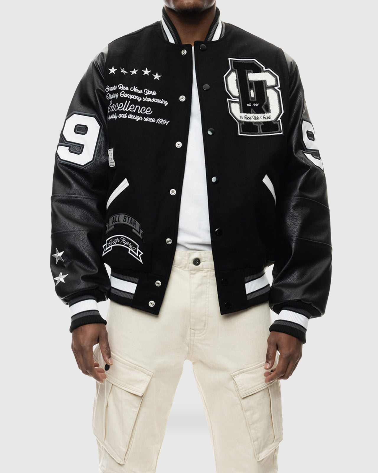 PATCHWORK VARSITY JACKET