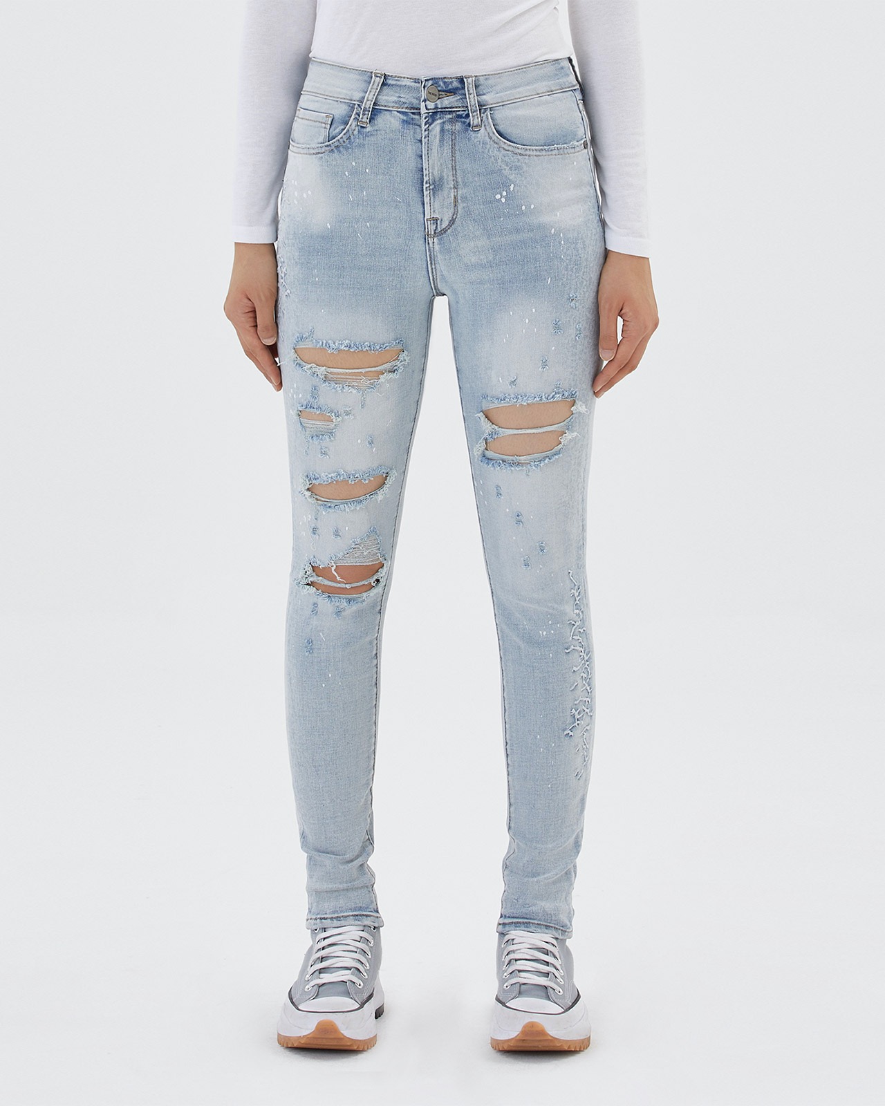 SIDE EMBROIDERY JEANS