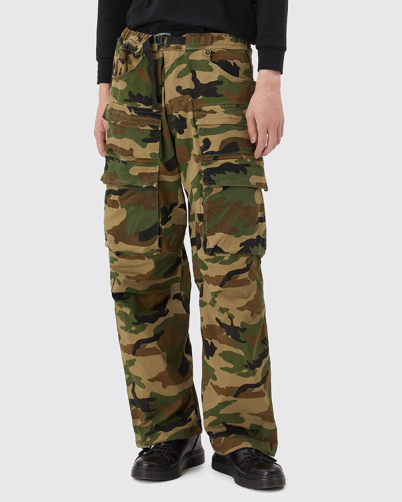 [REFURBISHED SALE] BELTED CARGO PANTS_WOOD CAMO