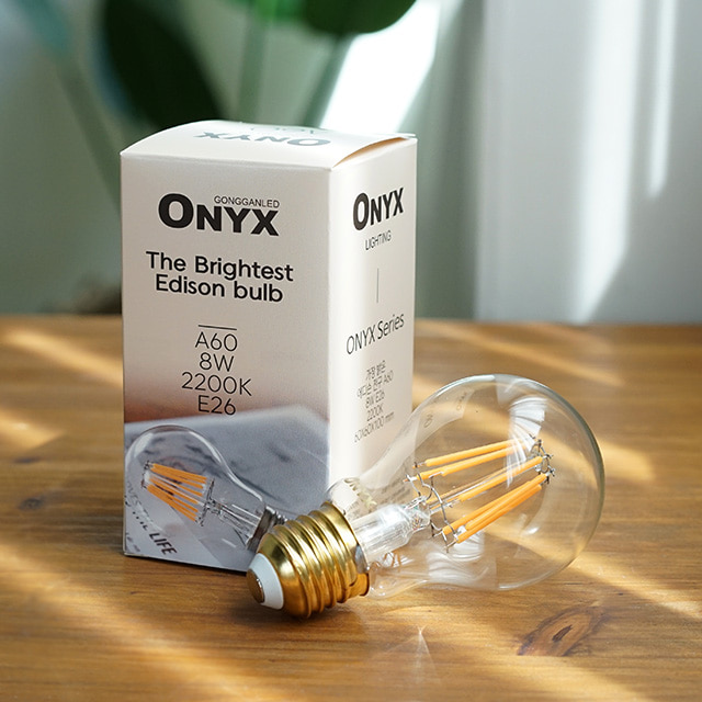 LED 더밝은 에디슨전구 A60 G95 ST64 8W  인테리어램프 캠핑 카페 감성 램프 오닉스 ONYX