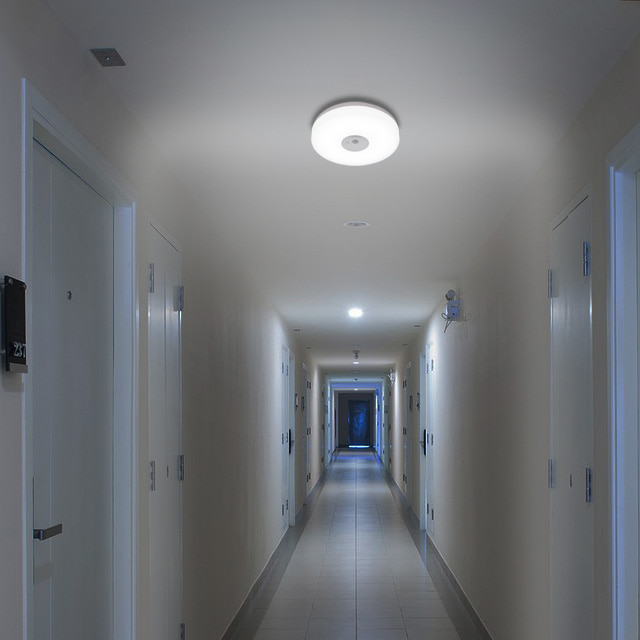 나스필 LED 원형 비상 센서등 플랫 15W 직부등 겸용 아파트 상가 고효율 국산