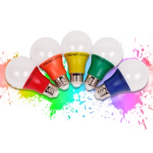 LED 컬러 전구 A60 8W 칼라벌브 색전구 색조명 5color