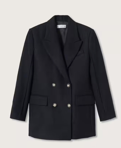 MANGO Buttoned wool coat - 바로출고 55추천 - 단면 48cm