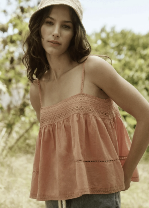 The Great. The Heirloom Cami In Peach Nectar