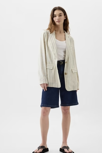 GAP Linen-Blend Blazer