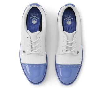 G/FORE Womens Cap Toe Gallivanter Golf Shoes - Snow/Vista Blue - 특가- 바로출고 - 오늘 마감