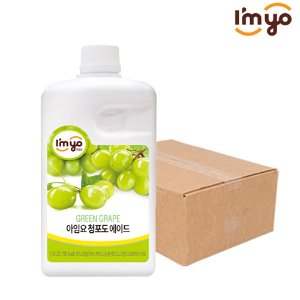 아임요 청포도 에이드 농축액 1.5L x 6개 (1box)