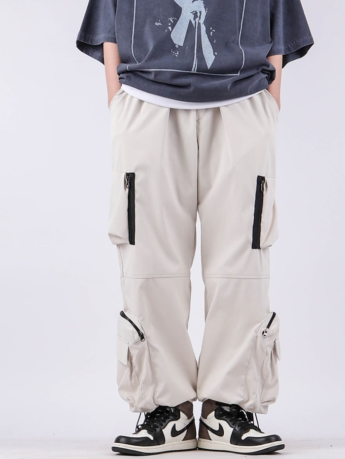 GE Wide Three-Dimensional Pocket Pants (2color)