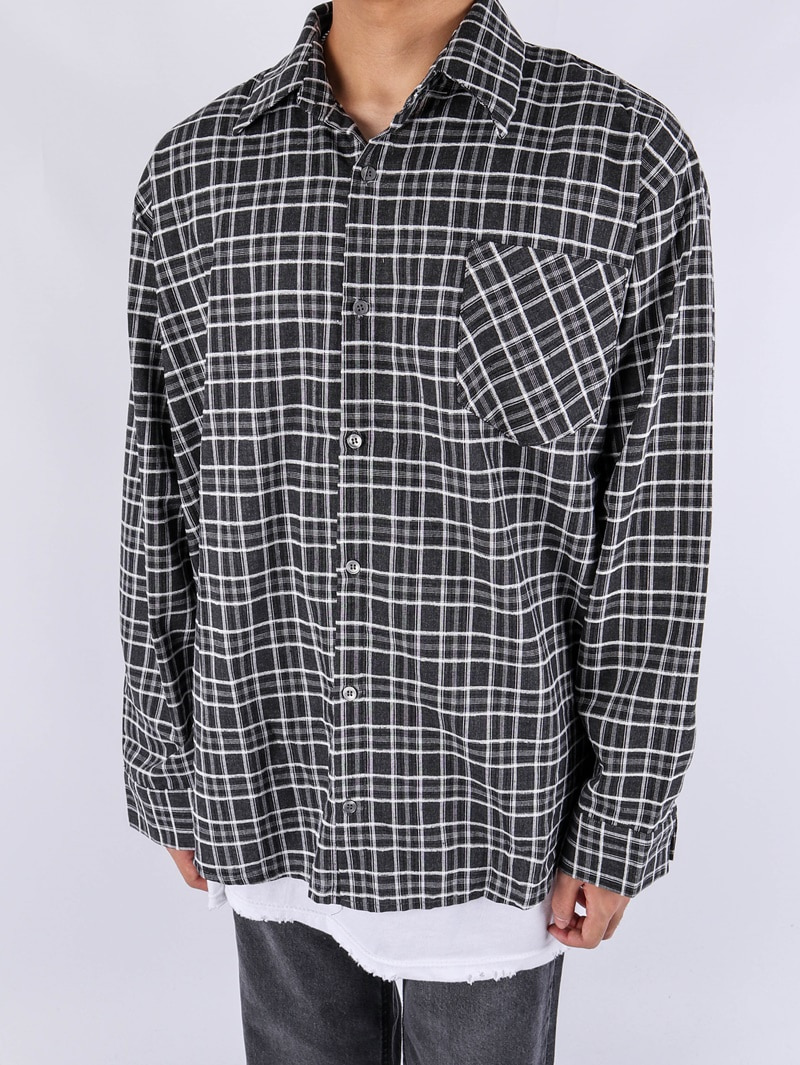 NV Cotton Check Shirt (3color)