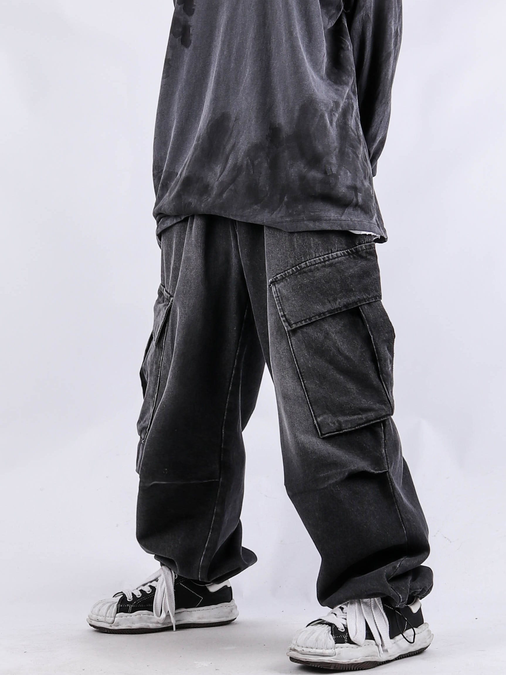 PM 44 Denim Diagonal Cargo Pants (2color)