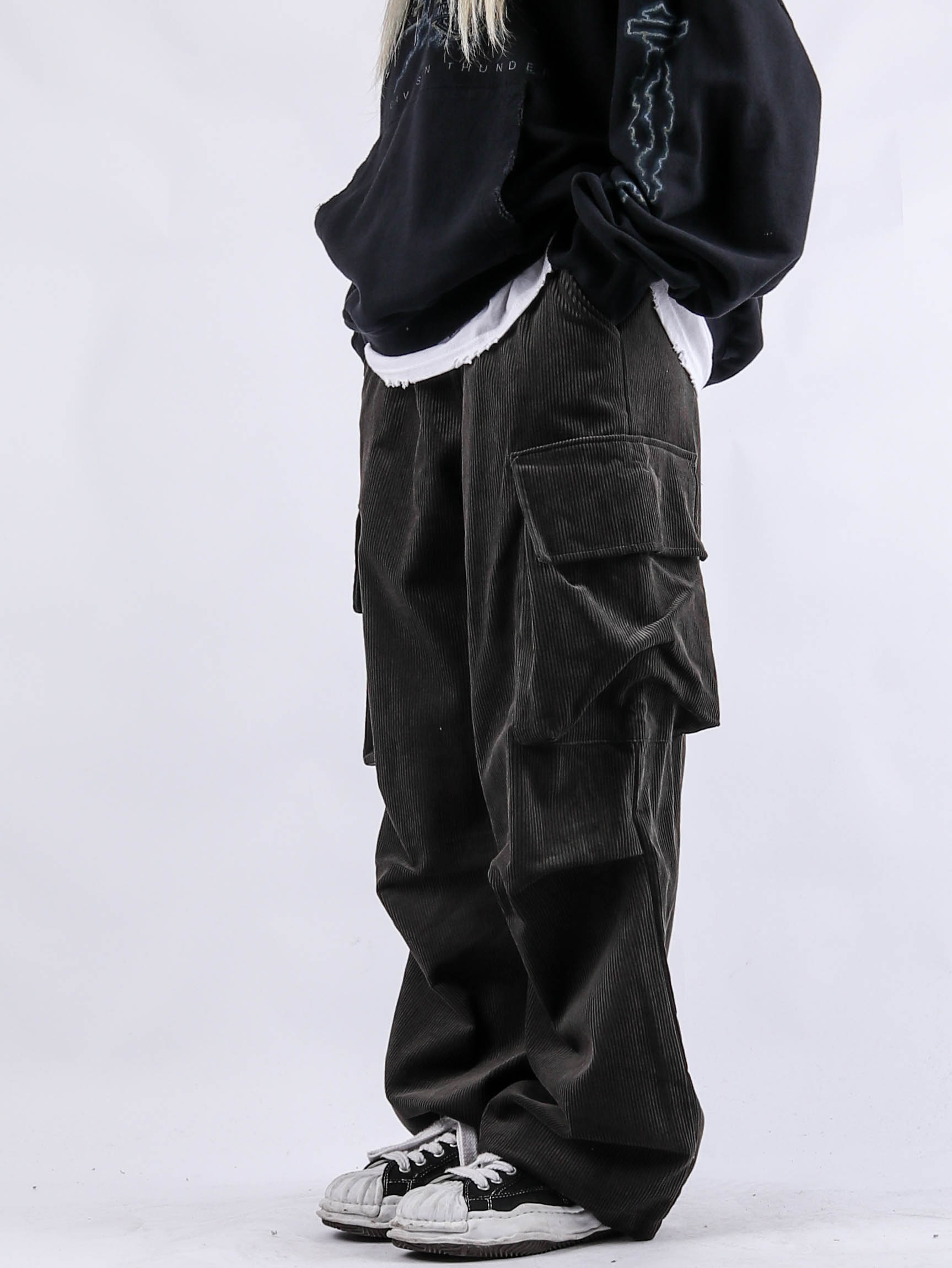 RT Corduroy Big Cargo Balloon Pants (3color)