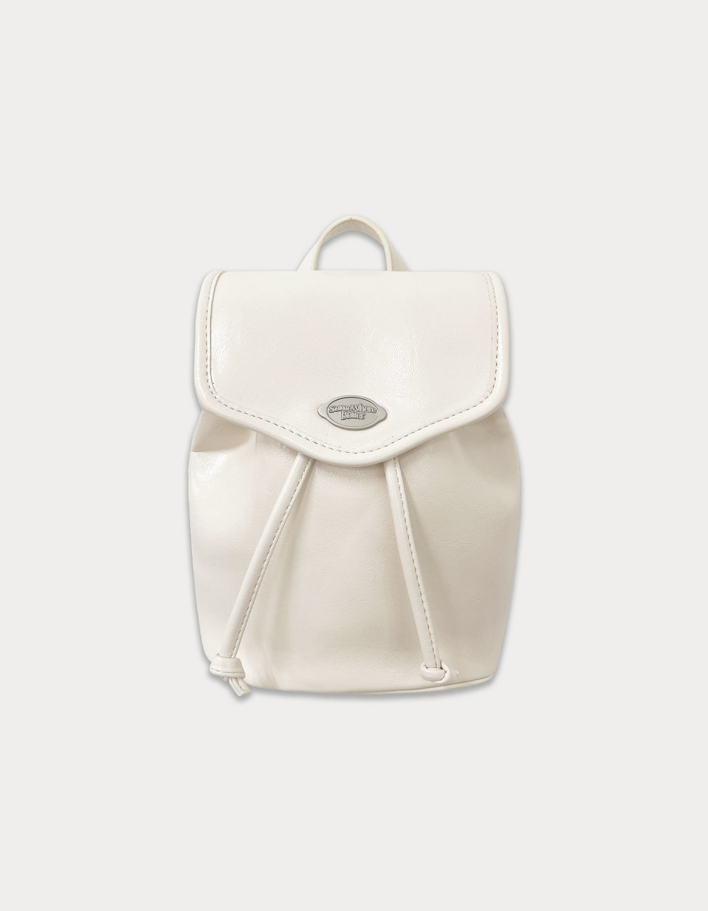 Mini fle backpack - cream