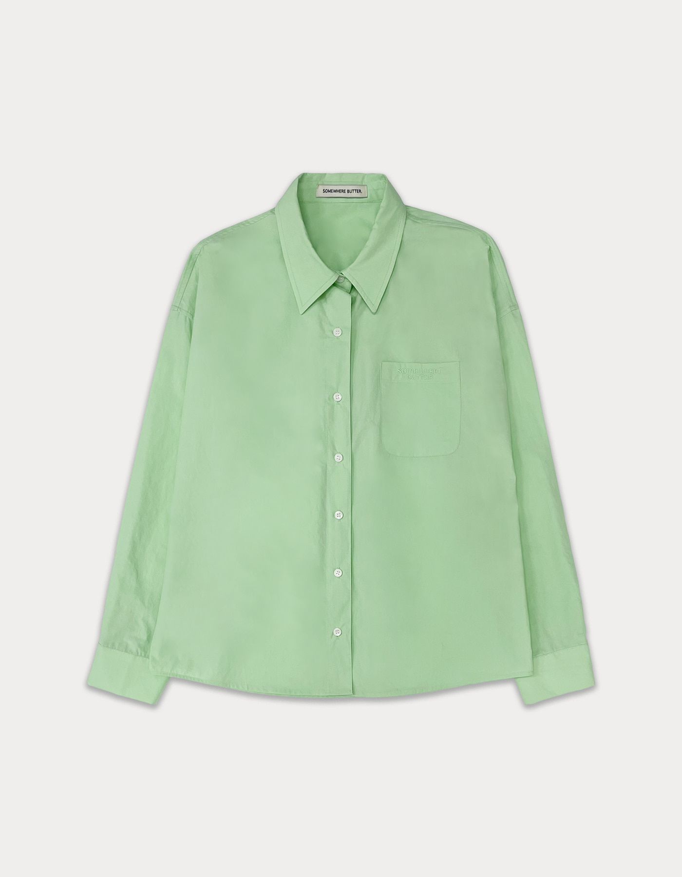 [2nd Order 4.30 출고] Classic cotton shirt - mint