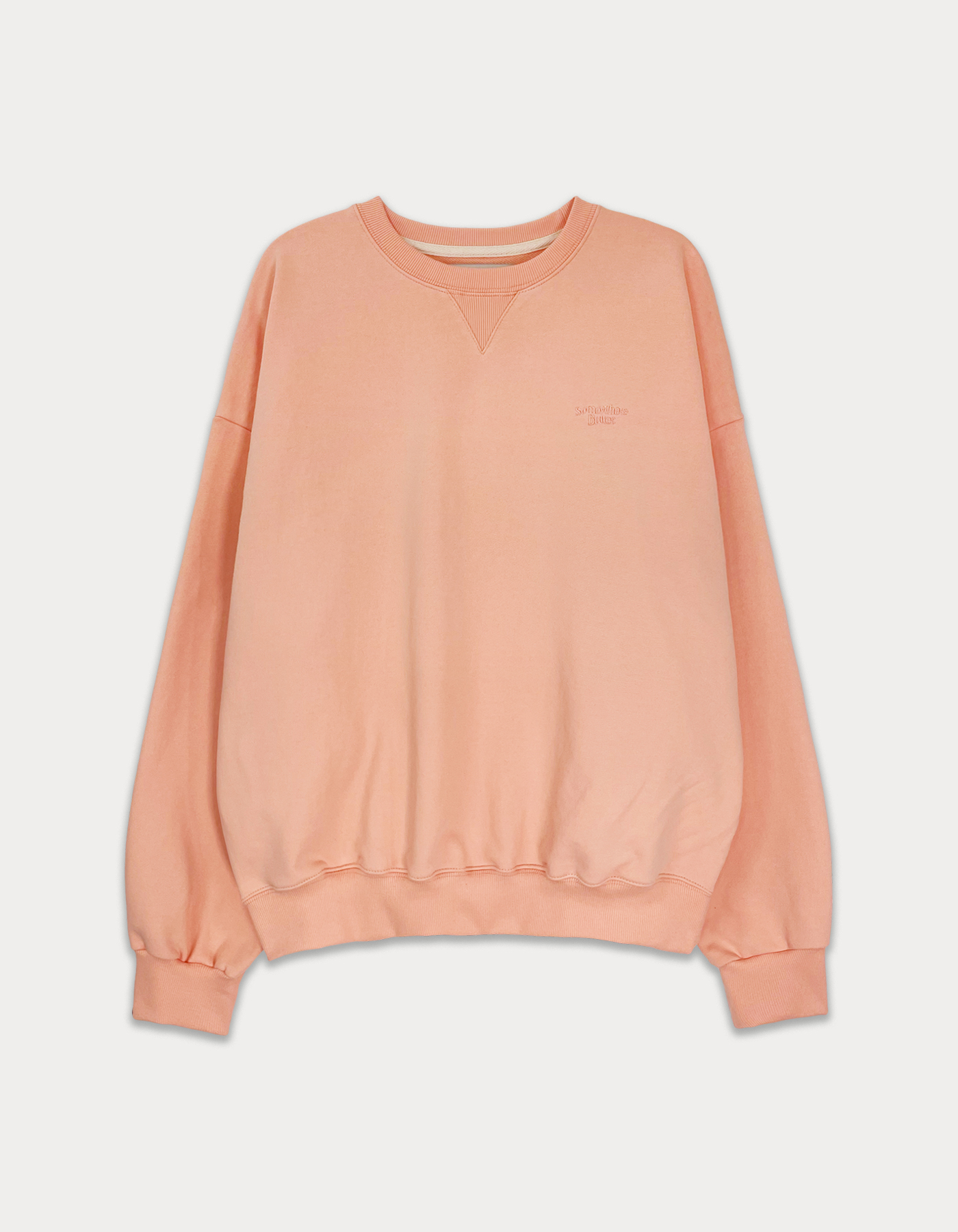 Essential over-fit sweatshirt - apricot