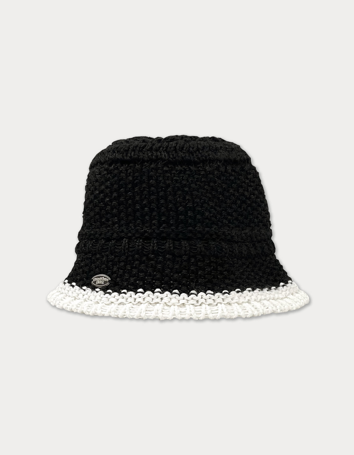 [4th Order 6.5 출고] pendant knit bucket hat - black