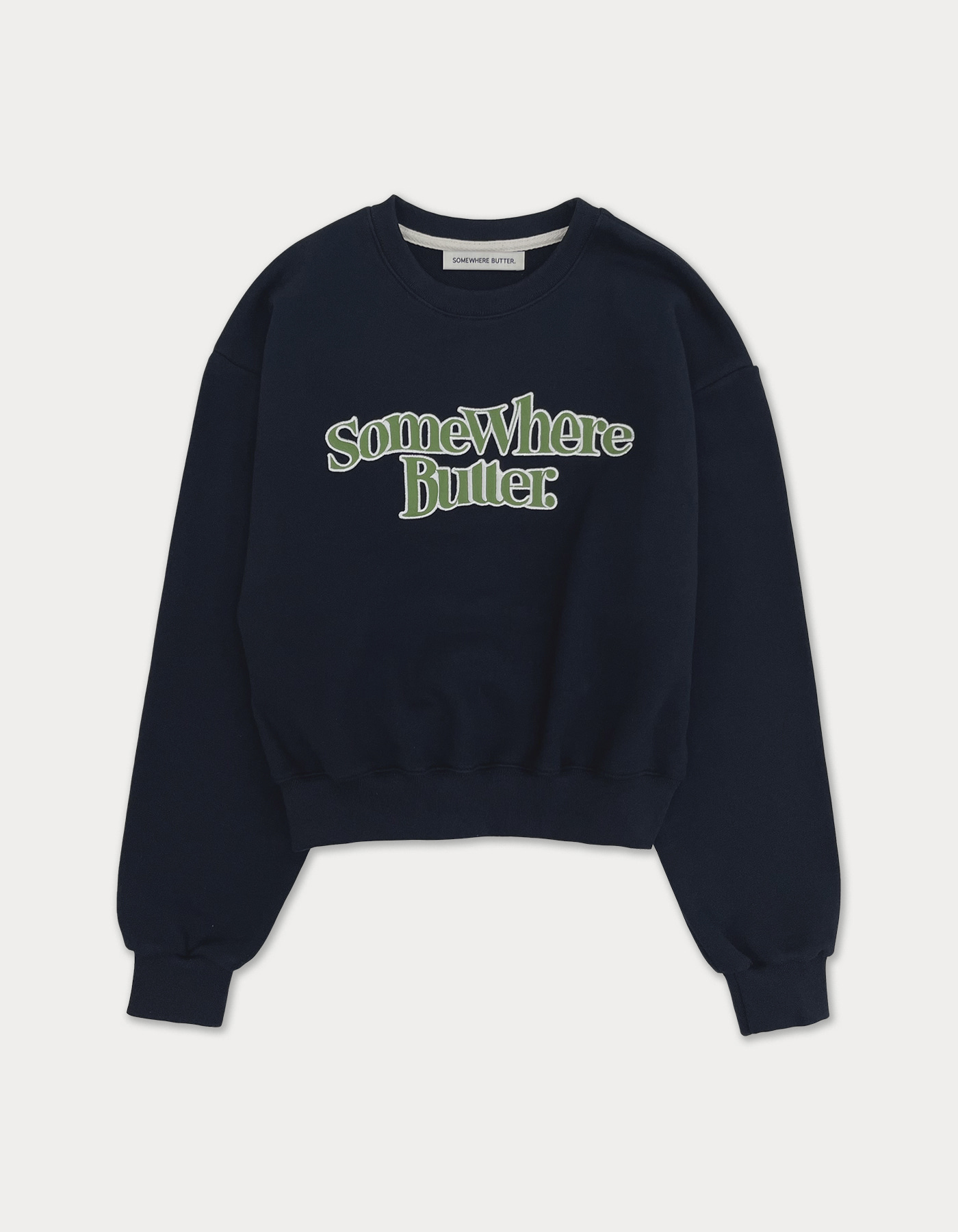 new wave logo sweatshirt - navy
