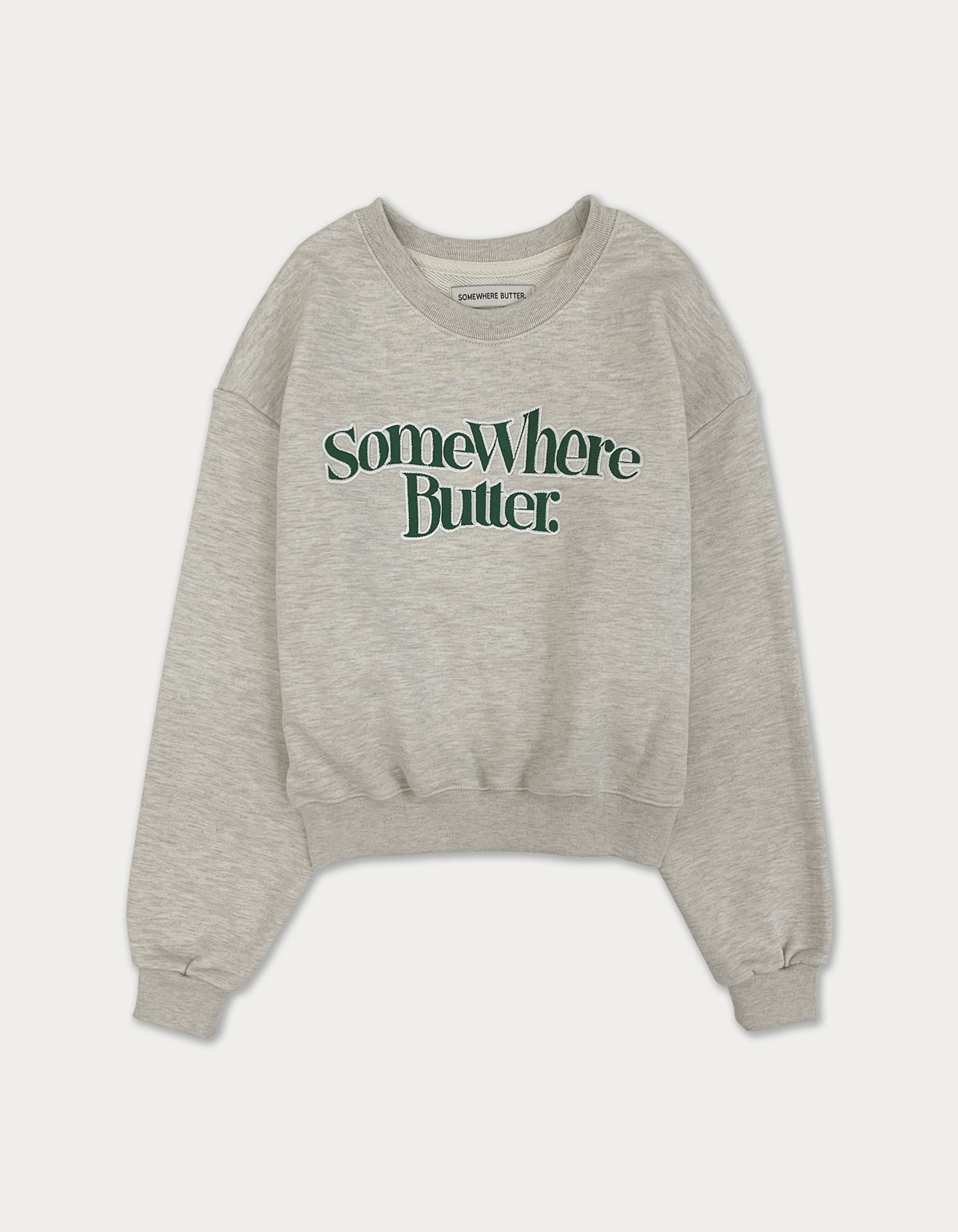 new wave logo sweatshirt - oatmeal