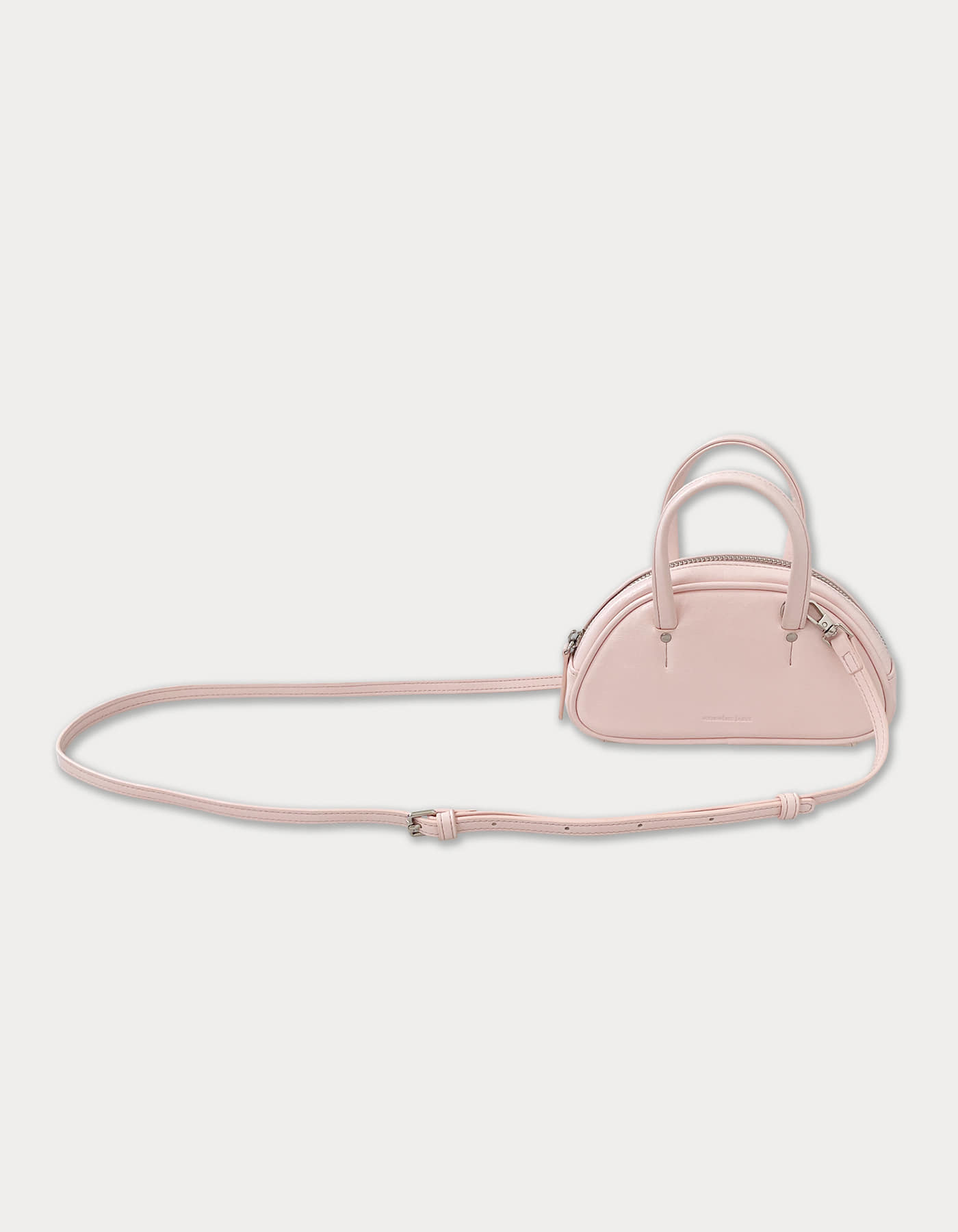 mini baguette bag - light pink