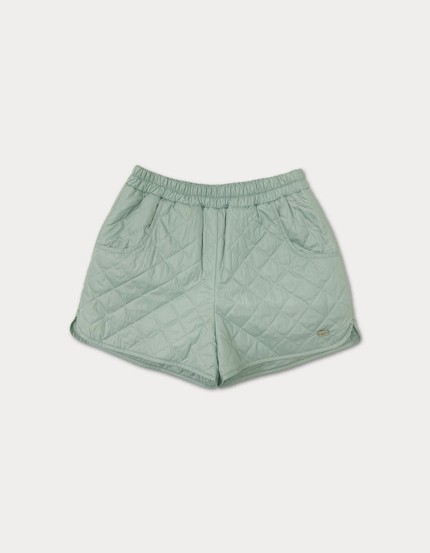 Pendant quilting shorts - mint
