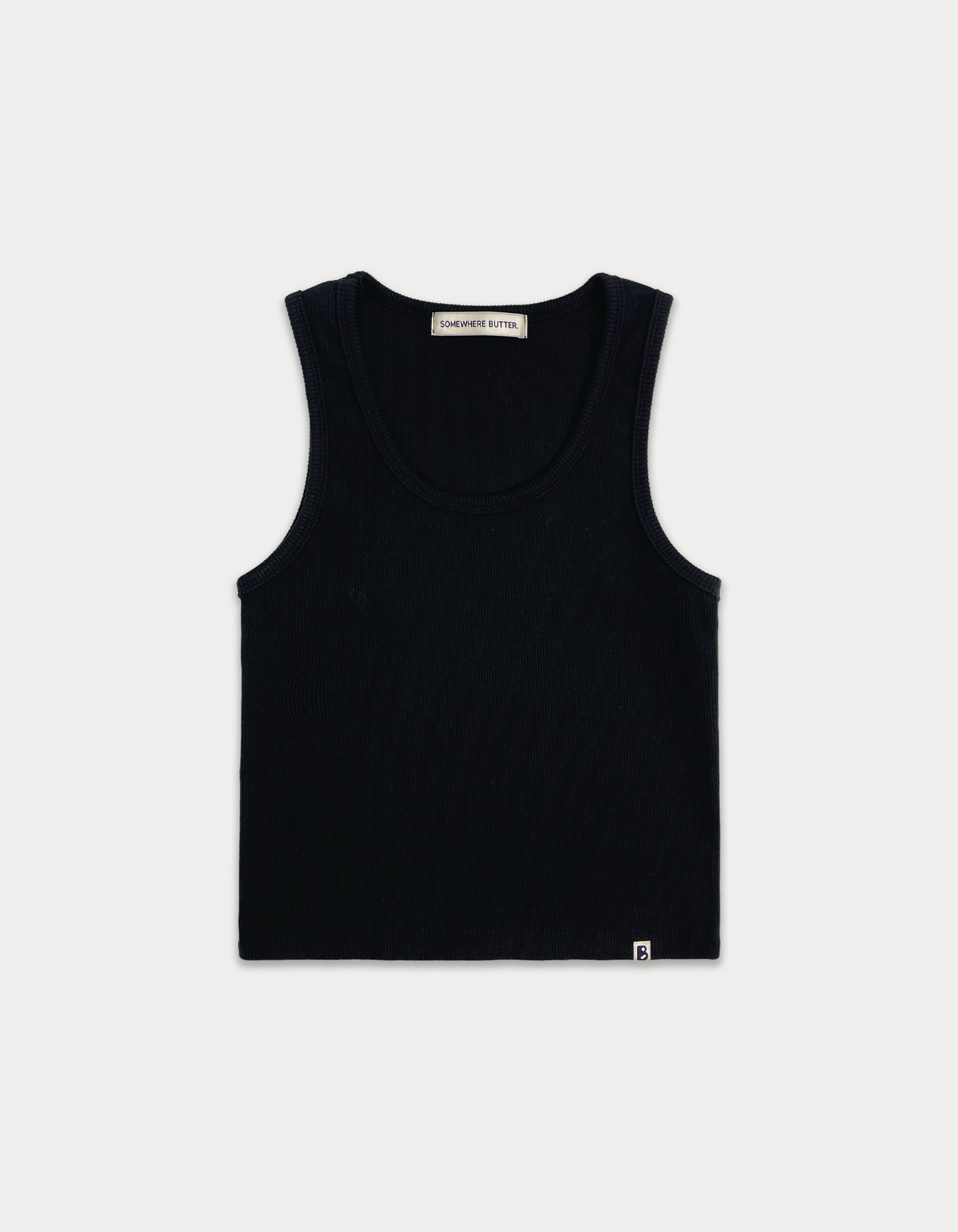 Essential rip sleeveless - black