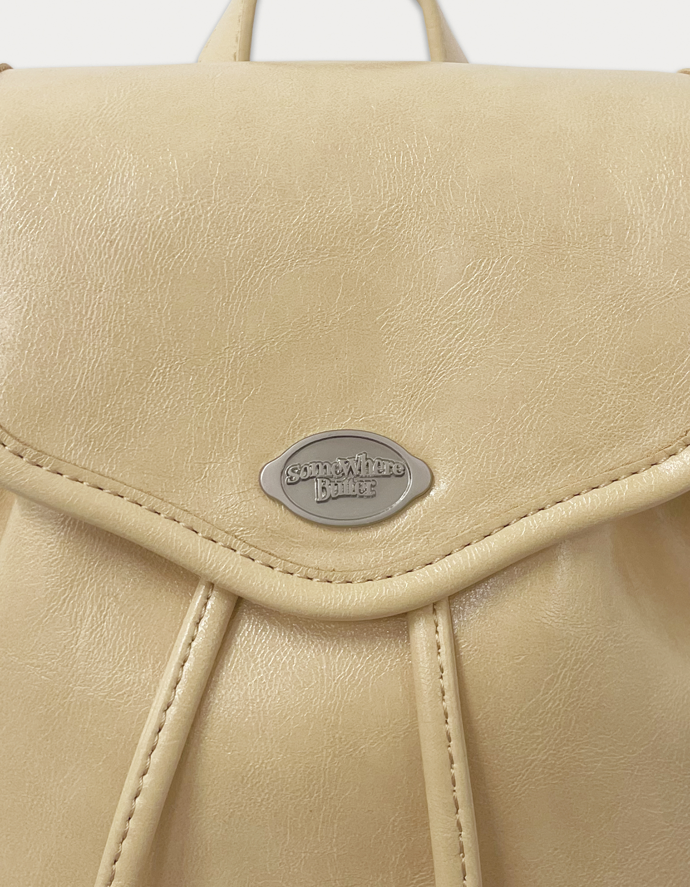 4th / Mini fle backpack - butter - SOMEWHERE BUTTER.
