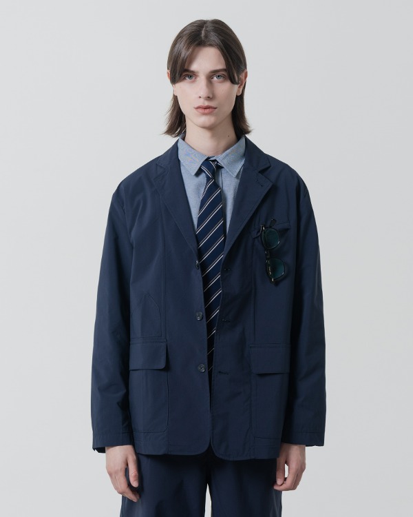 ブルゾン dimitriblack ASI 2WAY Seersucker Hood Windbreaker Charcoal A 디미트리블랙 (DIMITRIBLACK)