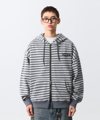 【DIMITRI BLACK】 VLAD Denim Applique Hooded T-Shirt 디미트리블랙 (DIMITRIBLACK)