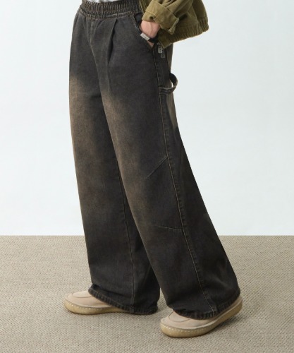 ★DIMITRI BLACK★ 2024ver all season semi-wide obiless pants MUSINSA | DIMITRI BLACK (2024ver) Semi-wide Orbless Pants