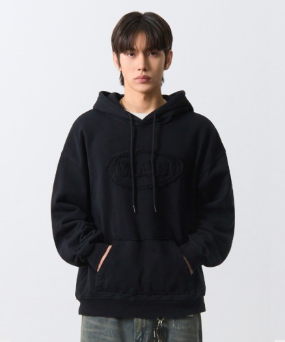 【DIMITRI BLACK】 VLAD Denim Applique Hooded T-Shirt VLAD - 디미트리블랙 (DIMITRIBLACK)