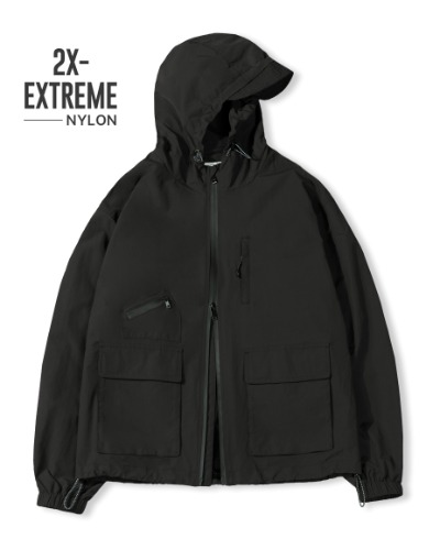 (올시즌) 2WAY AUTHENTIC WINDBREAKER_BLACK