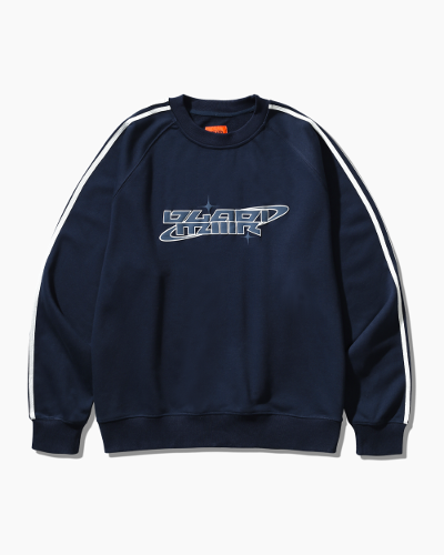 (VLAD) TYPE-A TRACK ARTWORK SWEAT T-SHIRT_NAVY