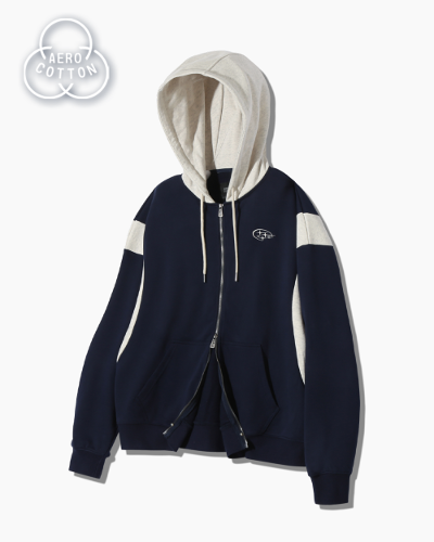 (VLAD) TYPE-B ARTWORK HOODED ZIP-UP_NAVY