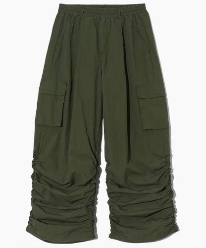 (VLAD) SHIRRING CARGO PANTS_OLIVE