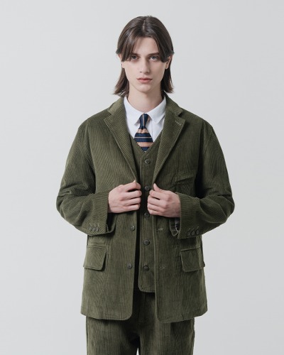 CORDUROY FATIGUE JACKET_OLIVE