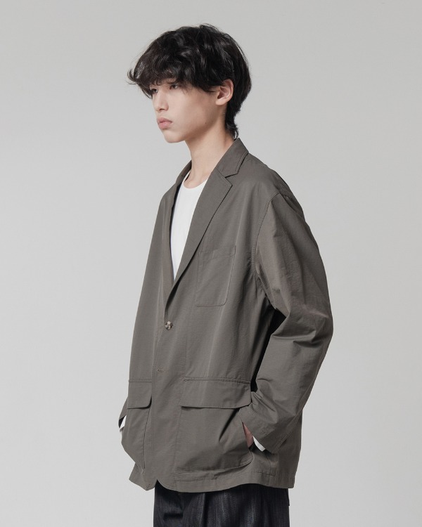 SIDEFIX SHOOTING BLAZER JACKET_GRAY