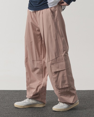 CALF POCKET C/N CARGO PANTS_PINK