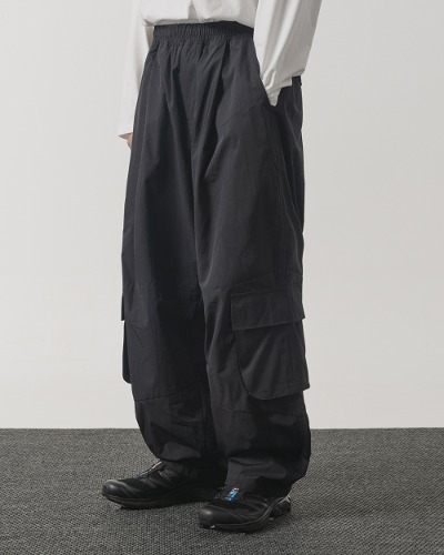 CALF POCKET C/N CARGO PANTS_BLACK