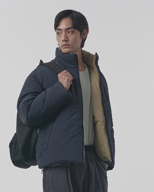 (VLAD) REVERSIBLE PADDED JACKET_NAVY