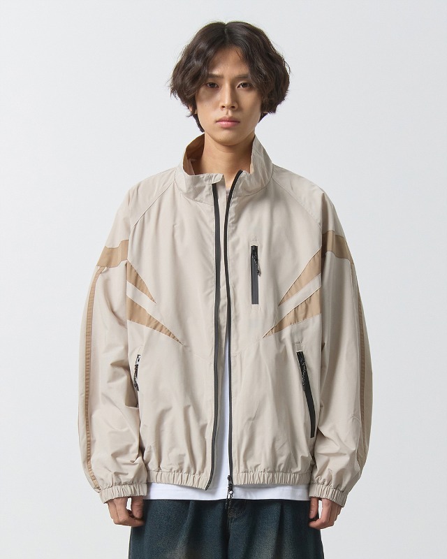 (VLAD) D-LAYER™ PANEL TRACK JACKET_CREAM