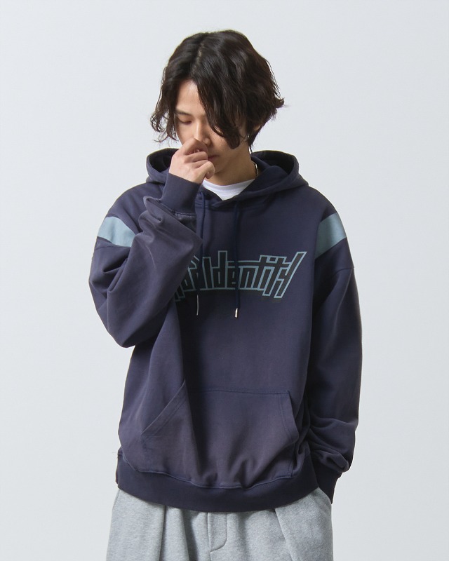 (VLAD) TYPE-B PIGMENT IDENTITY HOODED T-SHIRT_NAVY