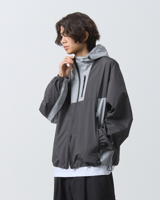 (VLAD) DOUBLE LAYER WINDBREAKER JACKET_GRAY&amp;CHACOAL GRAY