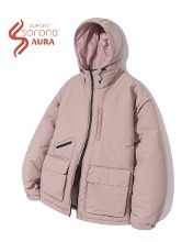 (VLAD) 2WAY AUTHENTIC HOODY PADDED JACKET_DUSTY PINK